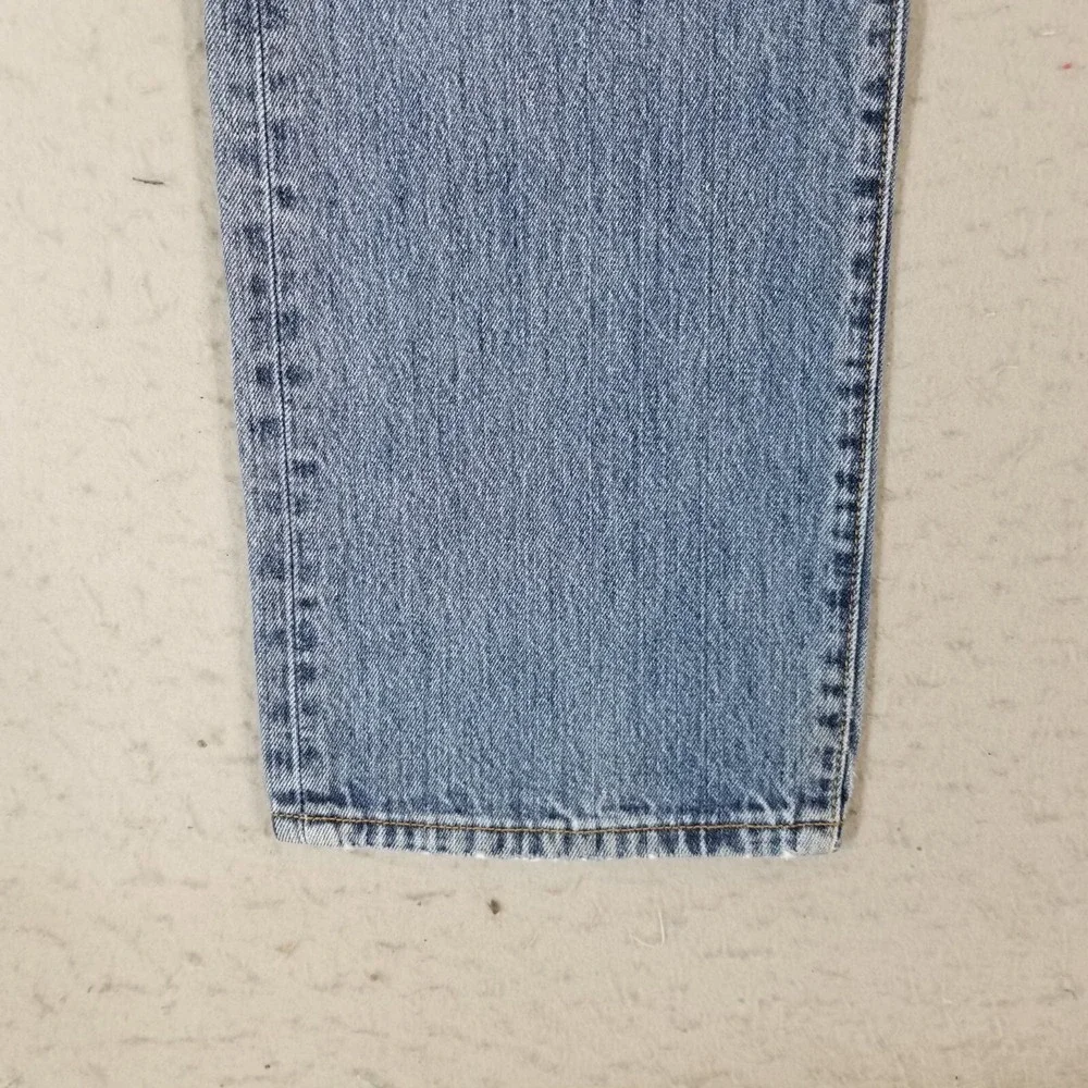Levi's 501 jeans men's 36x29 original button fly straight blue denim pants retro